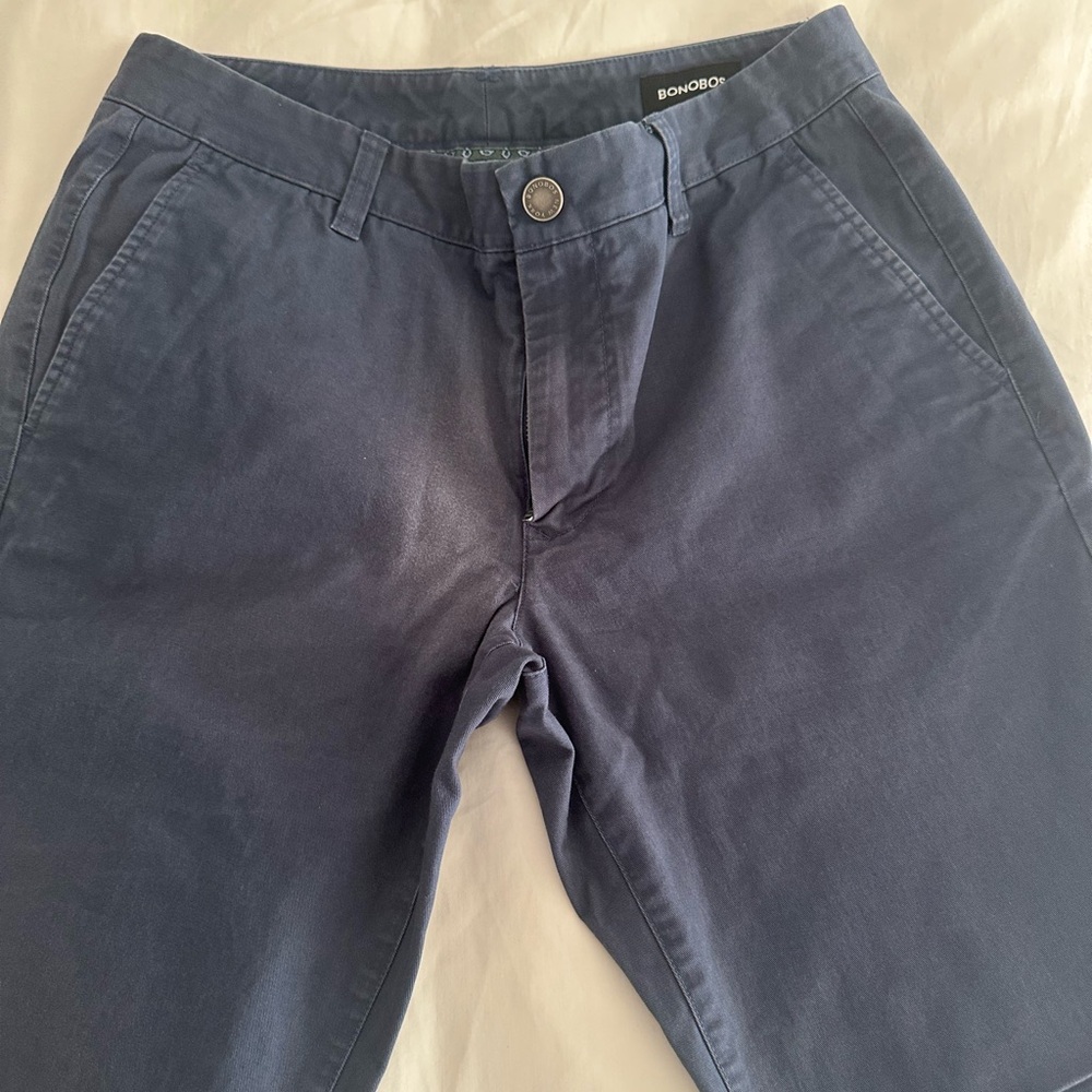 Bonobos Original Stretch Washed Chinos - 31x30 - Slim - After Midnight MidBlue